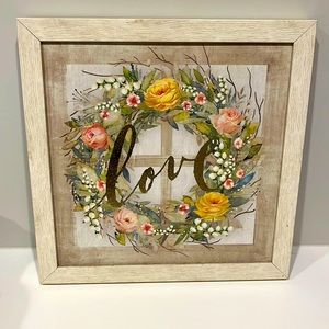Framed canvas art from Kirkland’s, 12”x12”